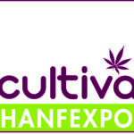 Logo CULTIVA HANFEXPO en couleurs grenat et Vert