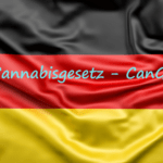Drapeau allemand écris dessus CanG La Révolution du Cannabis en Allemagne, Drapeau allemand écris dessus Cannabisgesetz CanG