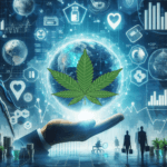 feuille chanvre sur image terre